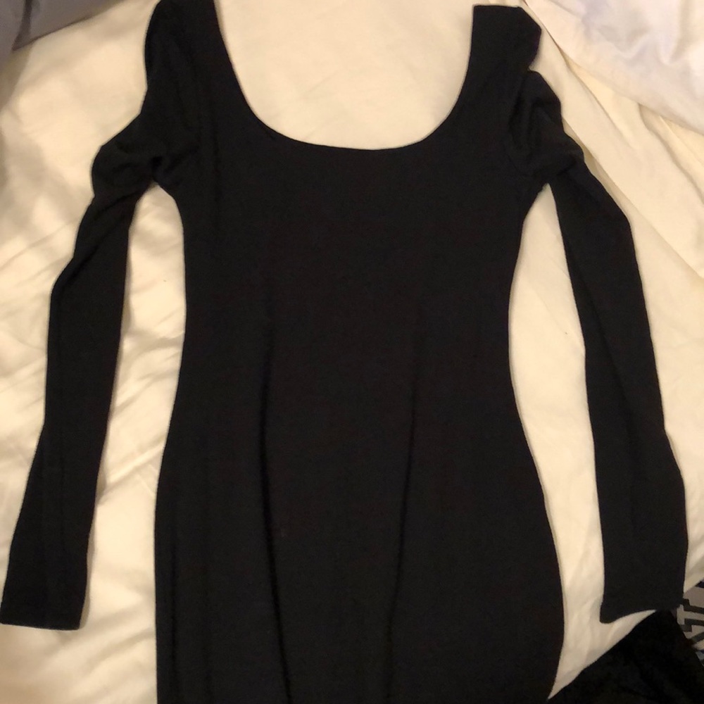 Plain black, form fitting dress-only worn once